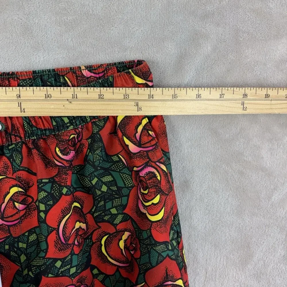 Empyre Rose Print Swim Board Shorts Men's Size Small Pockets Summer Skatercore